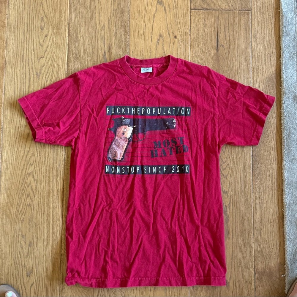 FTP Vibrant Red Cotton Tee